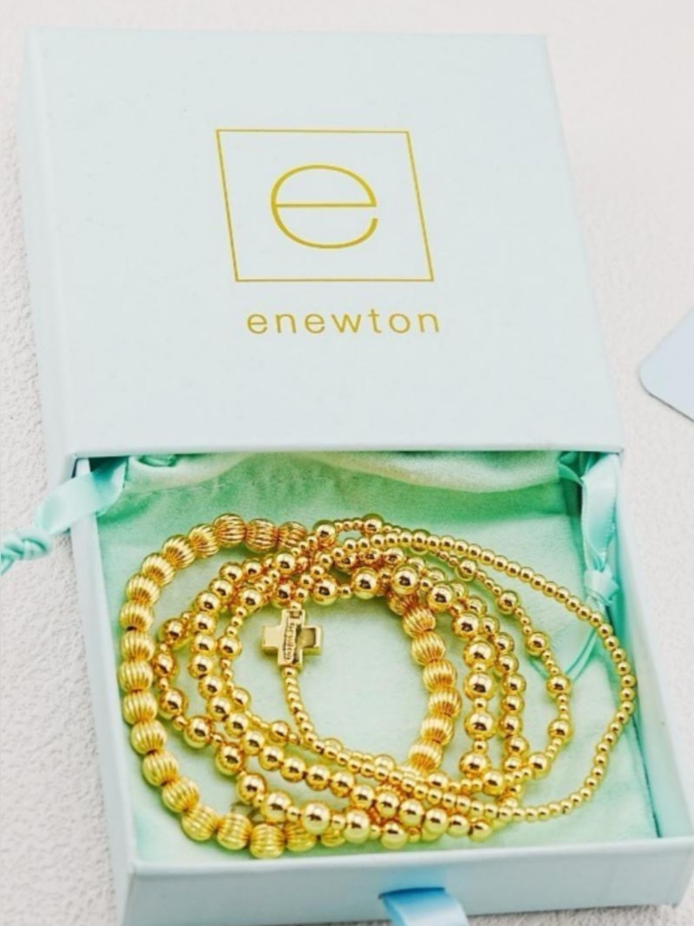 Five-Piece Enewton Gold  Bracelet Set